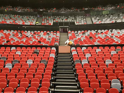 ICC Sydney Darling Harbour seats installation